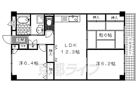 京都府京都市伏見区竹田桶ノ井町（賃貸マンション3LDK・3階・69.75㎡） その2