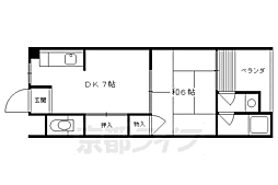 栄マンション 2Kの間取図画像