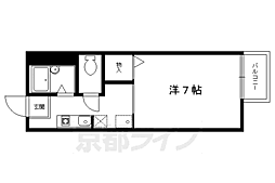 ハイツ銀華 1Kの間取図画像