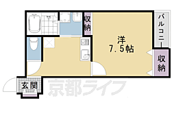 アールグランツ京都御所東 1Kの間取図画像