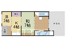 嵯峨石ヶ坪町連棟貸家
