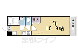 仮称)フラッティ紫竹北栗栖町 1Kの間取図画像