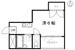 千代ビルチェリーアート東山 1Kの間取図画像