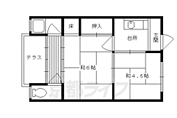 太田マンション 2Kの間取図画像