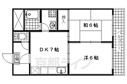 ノースパレス27 2DKの間取図画像
