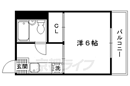 クリーンハイツタケダ 1Kの間取図画像