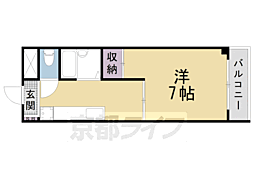 marry京都祇園 1Kの間取図画像