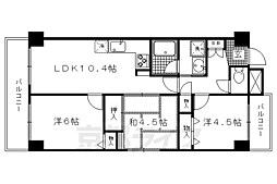 ライオンズマンション京都西陣 3LDKの間取図画像