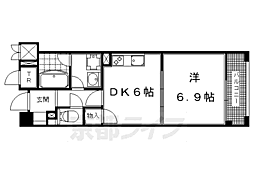 パインフィールド洛東 1DKの間取図画像