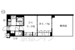 リーガルマンション京都御所西2 1DKの間取図画像