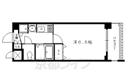 プレサンス京都三条大橋雅殿 1Kの間取図画像