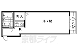 めぞんiCHi 1Kの間取図画像