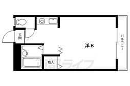 ジュネス1 1Kの間取図画像