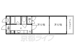 シャトル新御池 2Kの間取図画像