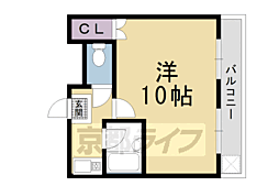 サンガーデン御所 1Kの間取図画像