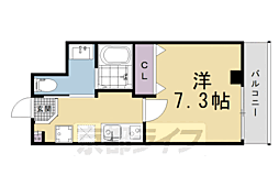メゾン・オンディーヌ 1Kの間取図画像