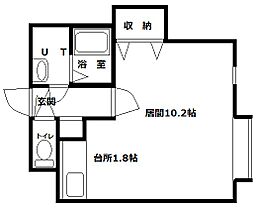 マッシモフェミニール川沿 103 ｜ 北海道札幌市南区川沿四条４丁目（賃貸マンション1K・2階・30.05㎡） その2