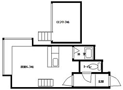 グランステージ澄川 1DKの間取図画像