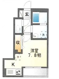 Juhamoa1 ワンルームの間取図画像
