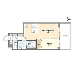 間取図画像 1LDK
