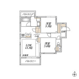 (仮称)成増3丁目メゾン 2LDKの間取図画像