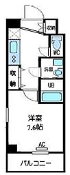 グレースプレミオ 1Kの間取図画像