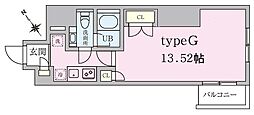 シュロス新横浜 1Kの間取図画像