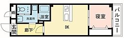 ウエストヴァリー大倉山 1DKの間取図画像