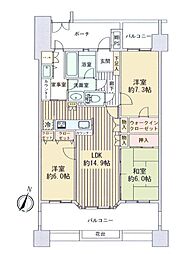 間取図画像 3LDK