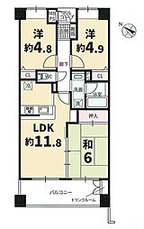 間取図画像 3LDK