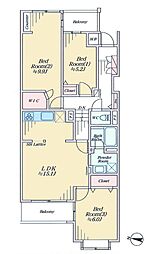 間取図画像 3LDK