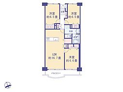 間取図画像 3LDK