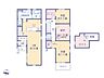 間取り：こちらの間取り図で、お部屋の配置や動線をイメージしていただけます。お部屋ごとの広さやレイアウトを参考に、生活のシーンを思い描いてみてください。