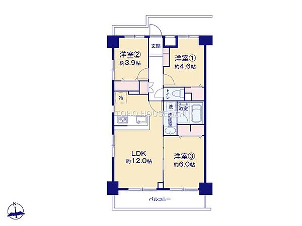 間取りを拡大表示