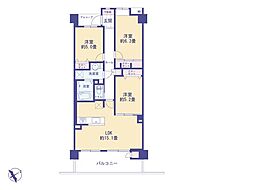 ワンズシティ 3LDKの間取図画像