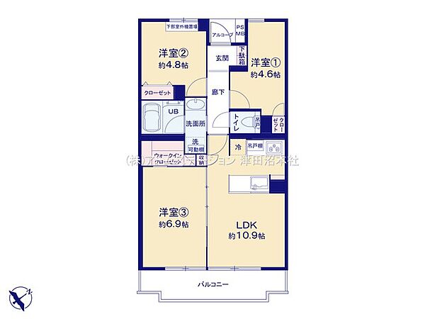 間取りを拡大表示