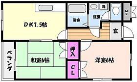 兵庫県神戸市東灘区甲南町３丁目（賃貸マンション2DK・2階・45.00㎡） その2