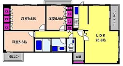 ロイヤルフェルティ東灘住吉 2階