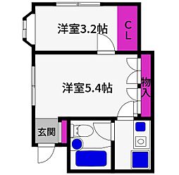 青木マンション 2階/-
