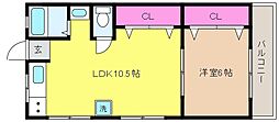 中田ハイツ 2階/-