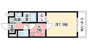 プリートバレンシアＡ  ｜ 兵庫県西宮市下大市東町（賃貸アパート1K・1階・26.74㎡） その2