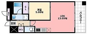 兵庫県西宮市今津水波町1（賃貸マンション1LDK・2階・40.72㎡） その2