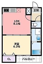 兵庫県西宮市今津久寿川町8-17（賃貸アパート1LDK・1階・35.19㎡） その2