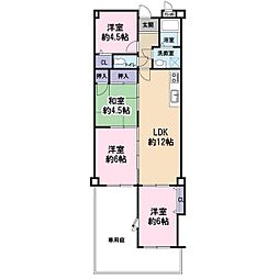 ユニーブル藤井寺 4LDKの間取り