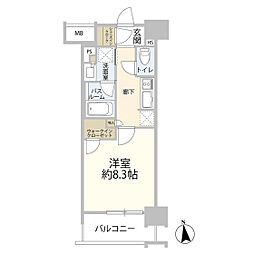オープンレジデンシア今池 1Kの間取図画像