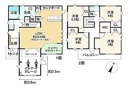 JR東海道・山陽本線 南彦根駅 徒歩24分 4LDKの間取り