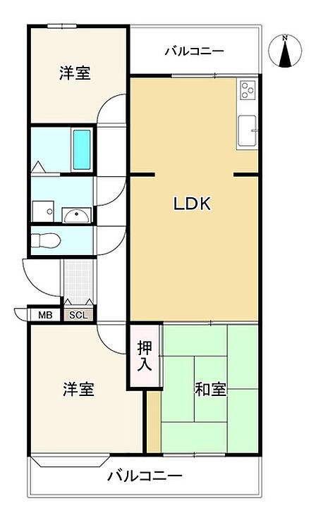 3LDK 間取り