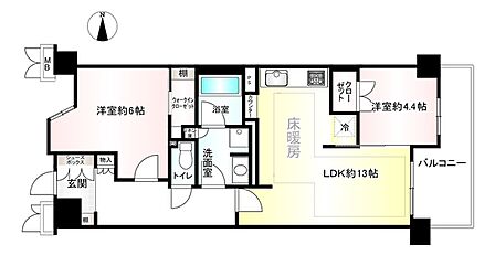 2LDK 間取り