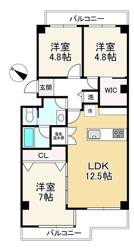 3LDK 間取り