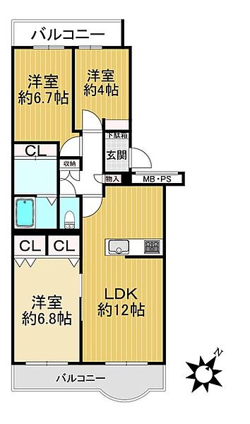間取りを拡大表示